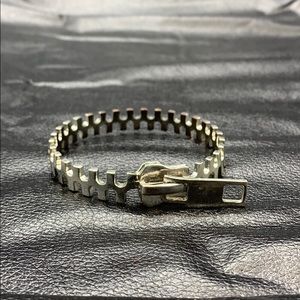 Silver Zipper Bracelet